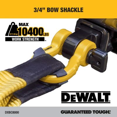Image showing  2 pc. Bow Shackle, 1 PC 4 in. x 30 ft. Heavy-Duty Recovery Rope, 3 pc. Kit