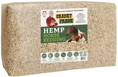 Cranky Frank Hemp Horse Stall Premium Hemp Bedding, 5 cu. ft.