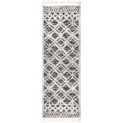 nuLOOM Ansley Moroccan Lattice Tassel Area Rug