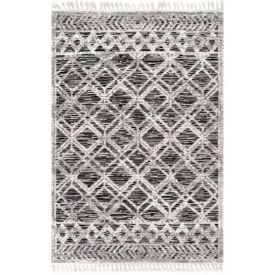 nuLOOM Ansley Moroccan Lattice Tassel Area Rug