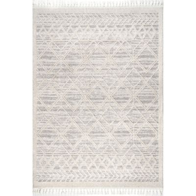 nuLOOM Ansley Moroccan Lattice Tassel Area Rug