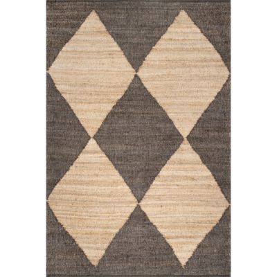 nuLOOM Pandora Diamond Jute Area Rug