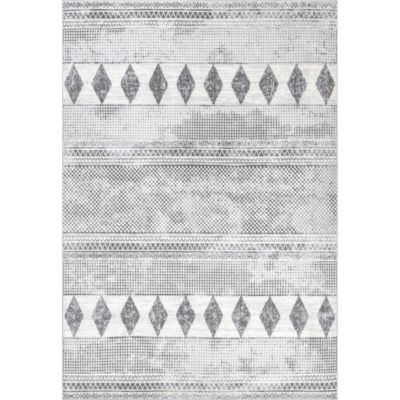 nuLOOM Tinsley Faded Geometric Banded Area Rug