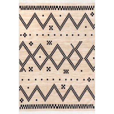 nuLOOM Tracy Polyester Moroccan Tassel Area Rug