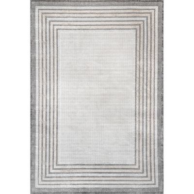 nuLOOM Anya Machine Washable Casual Border Area Rug