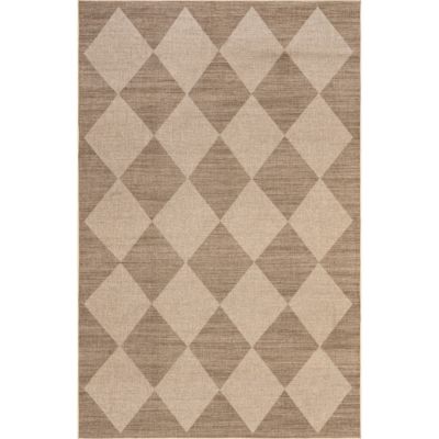 nuLOOM Abi Checkered Easy-Jute Machine Washable Area Rug