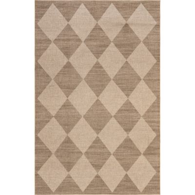 nuLOOM Abi Checkered Easy-Jute Machine Washable Area Rug