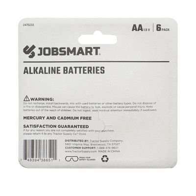 Image showing  AA Alkaline Batteries, 6-Pack