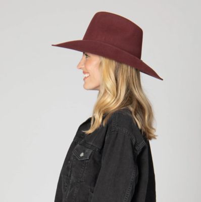 Image showing  Jean - Women's Wool Felt Cattleman's Crease Cowboy With Studded Leather Cording