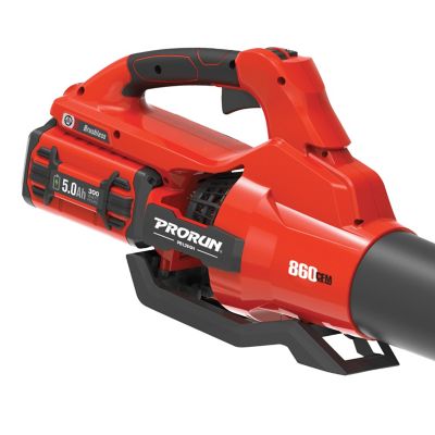 Image showing 7 th PRORUN 190 MPH/810 CFM 60V Cordless Handheld Leaf Blower, Battery and Charger Included