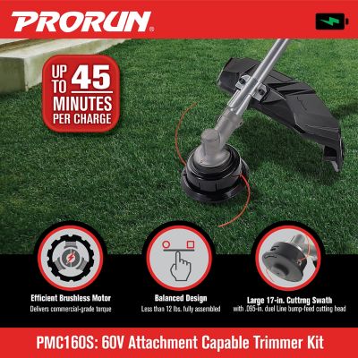Image showing  60V Cordless Attachment Capable Powerhead - String Trimmer Kit with 2.5 Ah Battery and Charger