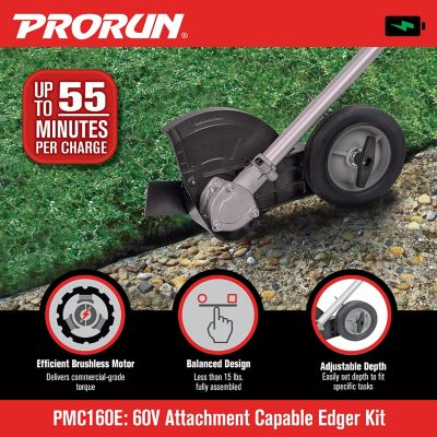 Image showing  60V Cordless Attachment Capable Powerhead - Edger Kit with 2.5 Ah Battery and Charger