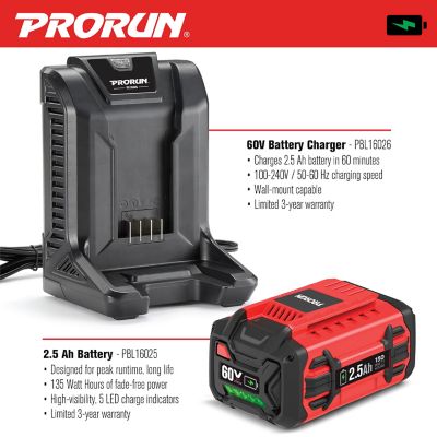 Image showing  60V Cordless Attachment Capable Powerhead - Edger Kit with 2.5 Ah Battery and Charger