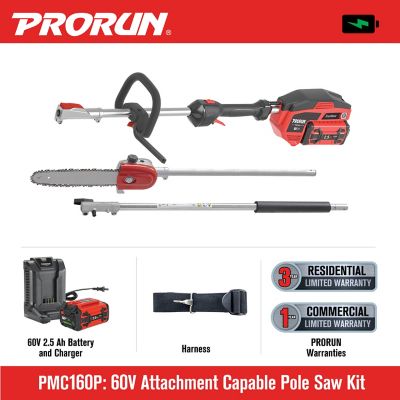 Image showing  60V Cordless Attachment Capable Powerhead - Pole Saw Kit with 2.5 Ah Battery and Charger