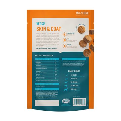 Image showing  Skin & Coat Supplement for Dogs, Hickory Smoke Flavored Soft Chew