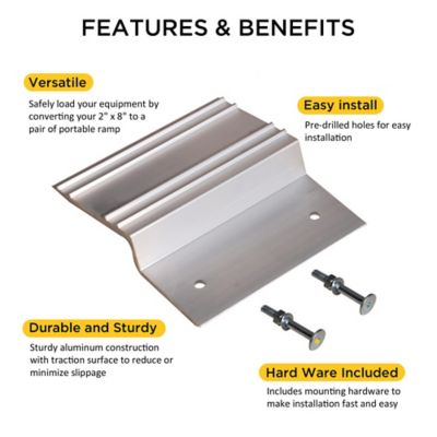 Image showing  1500 lb. Aluminum Ramp Top 8 in. Plank