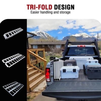 Image showing  1500 lb. Tri-Fold Almnm Ramp 69 in. x 45 in.