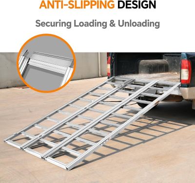 Image showing  1500 lb. Trifold Aluminum Ramp 84 in. x 55 in.