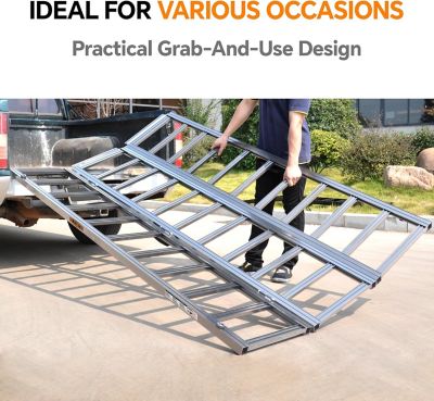 Image showing 5 th Rockland 1500 lb. Trifold Aluminum Ramp 84 x 55in.