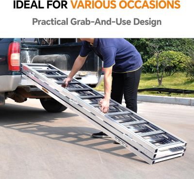 Image showing 6 th Rockland 1500 lb. Trifold Aluminum Ramp 84 x 55in.