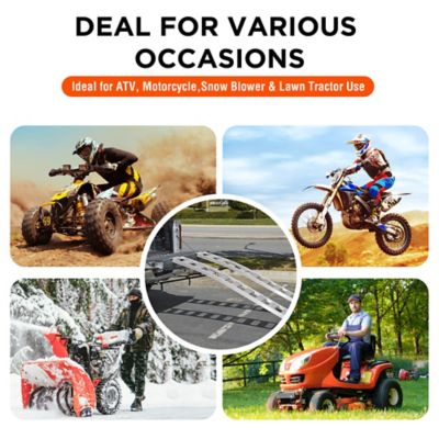 Image showing 6 th Rockland 1500 lb. Arched Aluminum Ramp 90 x 12in.