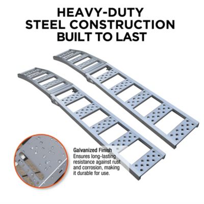 Image showing  1500 lb. Arched Aluminum Ramp 90 x 11in.