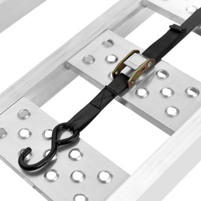 Image showing 7 th Rockland 1500 lb. Arched Aluminum Ramp 90 x 11in.