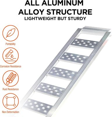 Image showing  1250 lb. Straight Aluminum Ramp 77 x 13in.