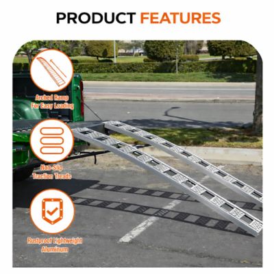 Image showing  3000 lb. Arched Aluinum Ramp 90 in. x 12 in.