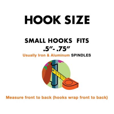 Image showing  RailScapes 0.5-0.75 in. - 3 Pack - Floating Railing Planter Holder