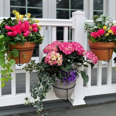 Image showing  RailScapes 1.25-1.5 in. - 3 Pack - Floating Railing Planter Holder