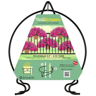 Bloem RailScapes 0.5-0.75 in. - 1 Pack - Floating Railing Planter Holder