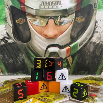Image showing  Rallyman Dirt - Dice Pack - Includes 11 Custom Dice For 1 Player