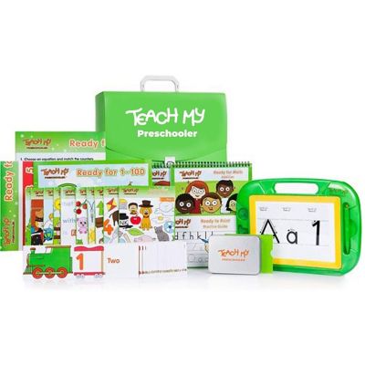 Teach My Learning Kit - Preschooler - Screen Free Set, Numbers-Math-Reading-Printing