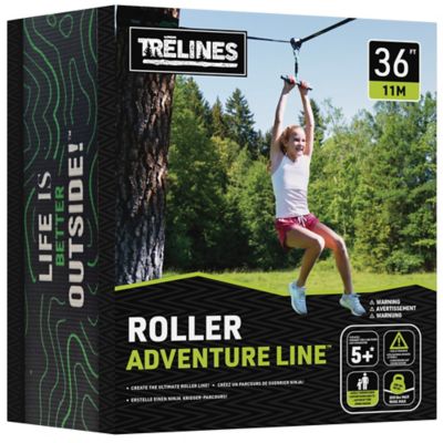 Hape Treslines Roller Adventure Line 36 ft. - Zipline, Grip Bar Handle