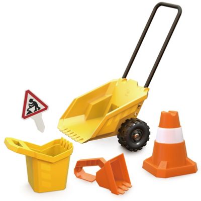 Hape Construction Sand Toy Dumper Set - 5 pc. Beach & Sand Toy Set, Outdoor Playset, Kids Age 3 Plus