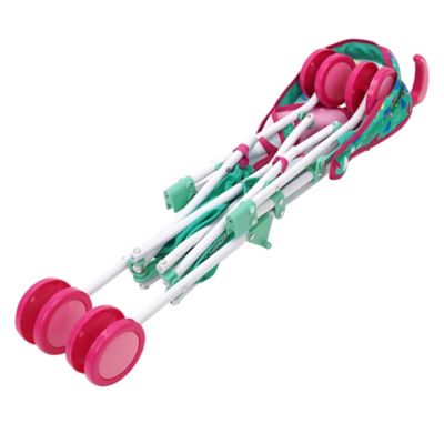 Image showing 5 th Baby Alive Doll Umbrella Stroller - Green, Pink, Hearts, Ages 3 Plus