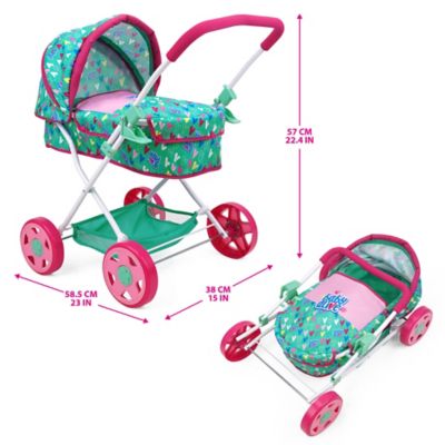 Image showing 4 th Baby Alive Travel N' Feed Set - 7 pc. - Green, Pink, Hearts, Ages 3 Plus