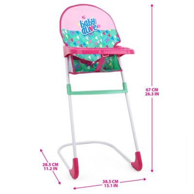 Image showing 5 th Baby Alive Travel N' Feed Set - 7 pc. - Green, Pink, Hearts, Ages 3 Plus