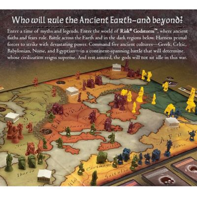 Image showing  Risk Godstorm - Command 5 Ancient Cultures! Board Game, Ages 10 Plus, 2-5 Players