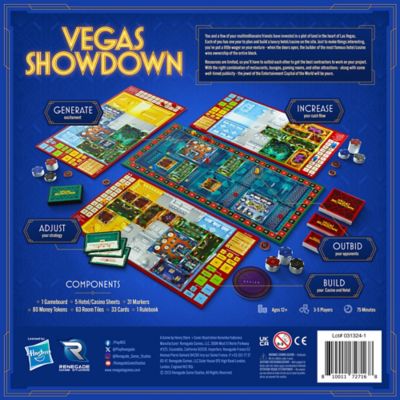 Image showing 1 th Renegade Game Studios Vegas Showdown - Bidding & Strategy Board Game, Ages 12 Plus, 3-5 Players