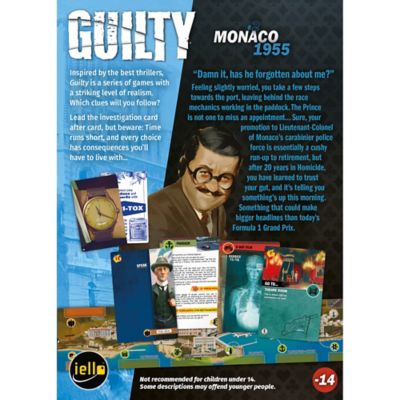 Image showing  Guilty Monaco 1955, Cooperative Deduction Game, Ages 14 Plus, 1-99 Players