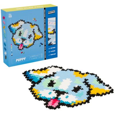 Plus-Plus Puzzle by Number - Puppy - 500 Piece, Kids Ages 5 Plus