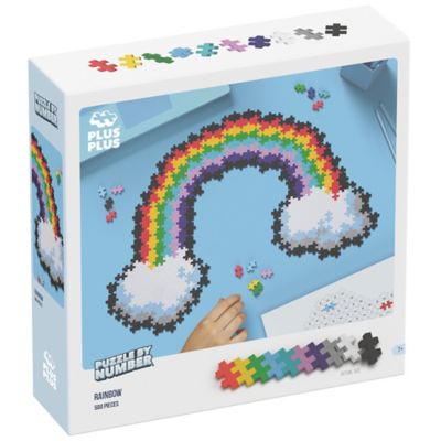 Plus-Plus Puzzle by Number - Rainbow - 500 Piece, Kids Ages 5 Plus