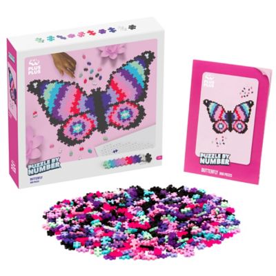 Image showing  Puzzle by Number - Butterfly - 800 Piece, Kids Ages 7 Plus