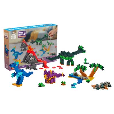 Plus-Plus Learn to Build - Dinosaurs - 400 pc. Set, Kids Ages 5 Plus