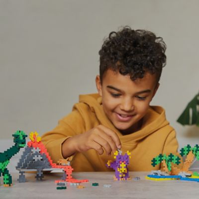 Image showing 5 th Plus-Plus Learn to Build - Dinosaurs - 400 pc. Set, Kids Ages 5 Plus