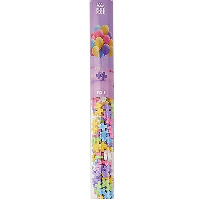 Image showing 9 th Plus-Plus Super Tube - Pastel Color Mix - 500 Pieces, Kids Ages 5 Plus