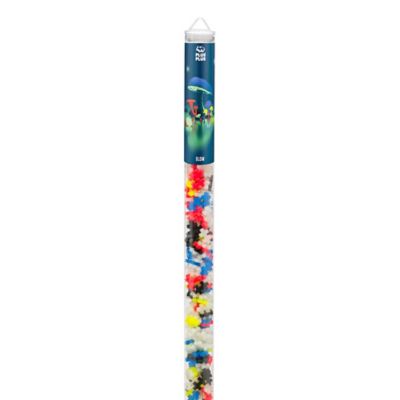 Image showing 7 th Plus-Plus Super Tube - Glow-In-The Dark Mix -500 Pieces, Kids Ages 5 Plus
