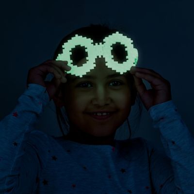 Image showing 5 th Plus-Plus Open Play Tube - Glow-In-The-Dark Mix - 240 Pieces, Activity Kids Age 5 Plus